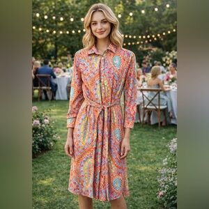 Lauren Ralph Lauren Paisley Shirtdress
